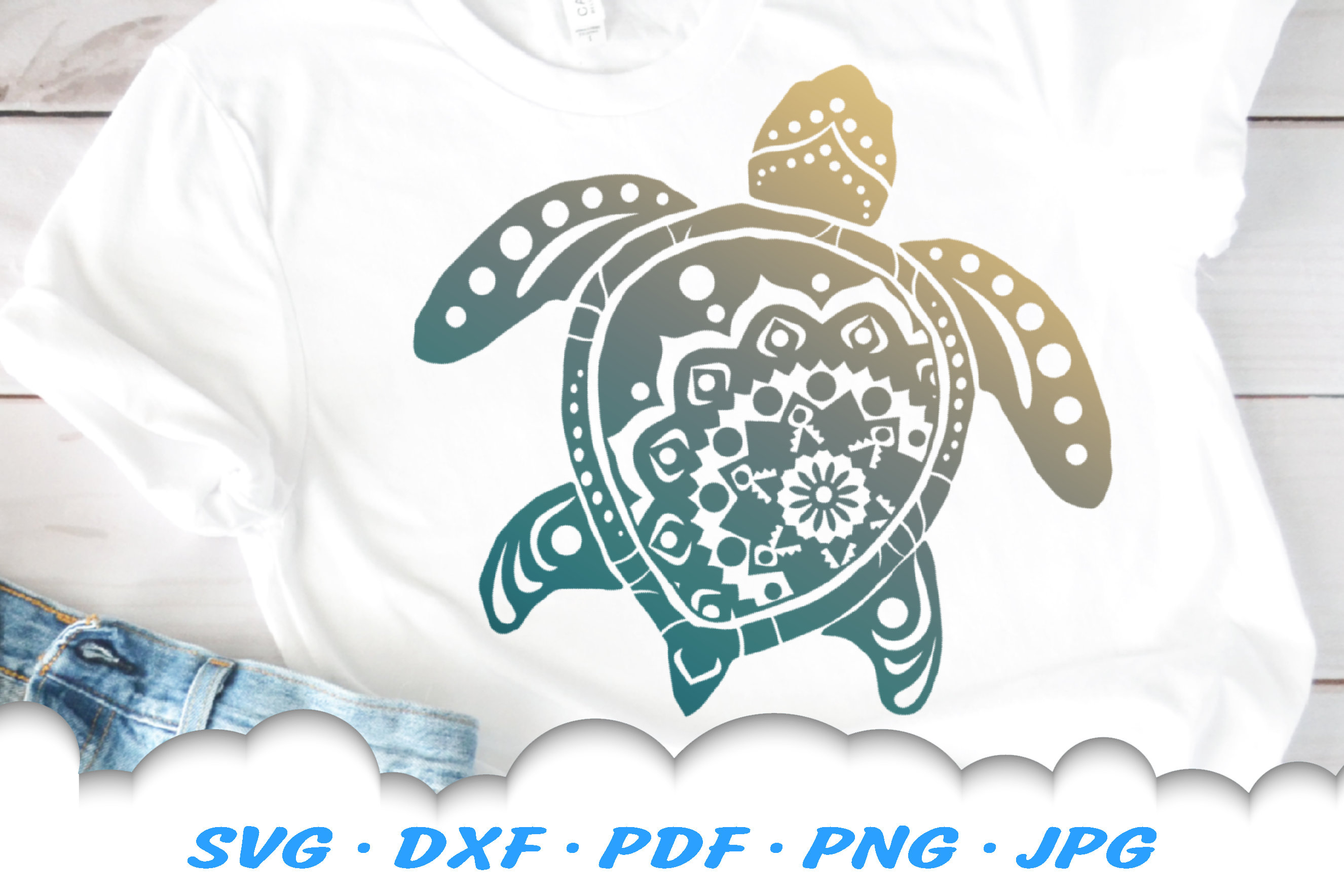 Download Turtle Mandala Svg Files For Cricut Turtle Svg Sea Turtle Etsy