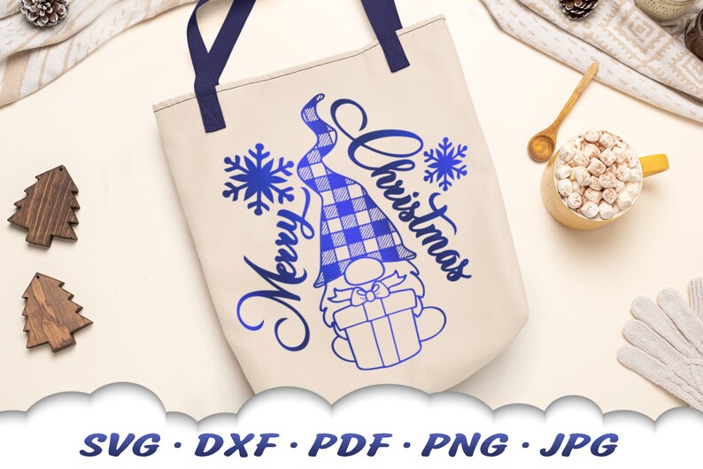 Merry Christmas Svg Gnome Clipart Iron On Gnome Svg Files For Cricut Christmas Cricut Svg Dxf Cut Files Merry Christmas Gnome Svg