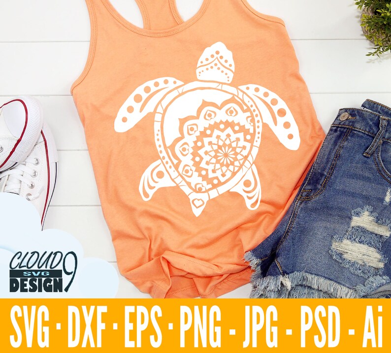 Free Free 119 Cricut Turtle Mandala SVG PNG EPS DXF File
