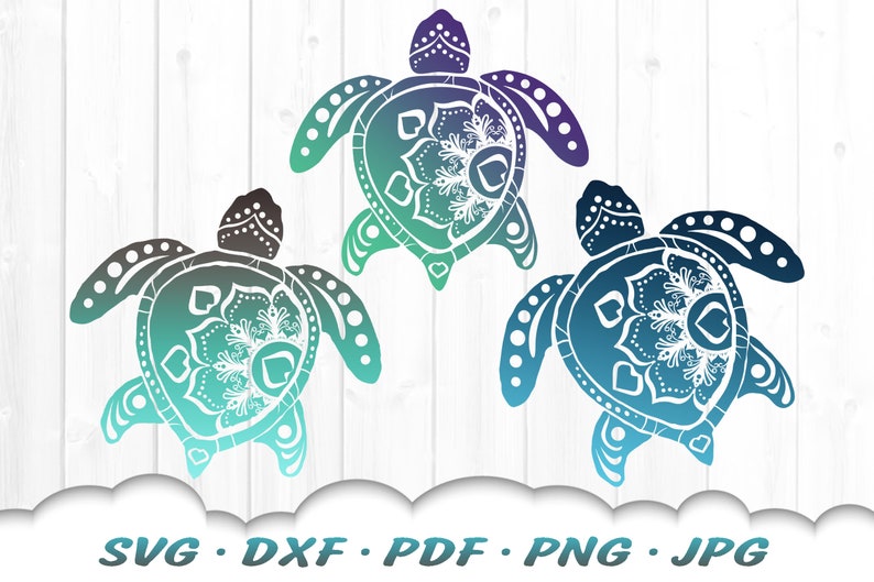Download Turtle Mandala SVG Files For Cricut Turtle SVG Bundle Sea ...