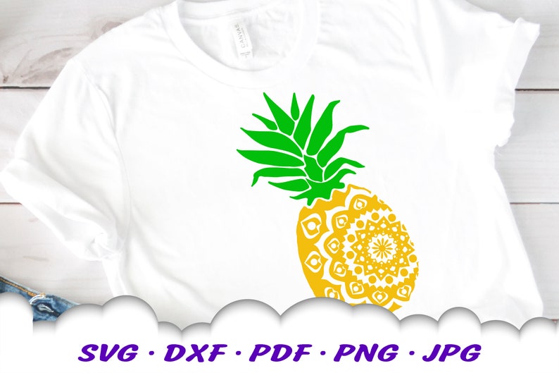 Download ZENTANGLE Pineapple Mandala SVG SVG Files For Cricut | Etsy