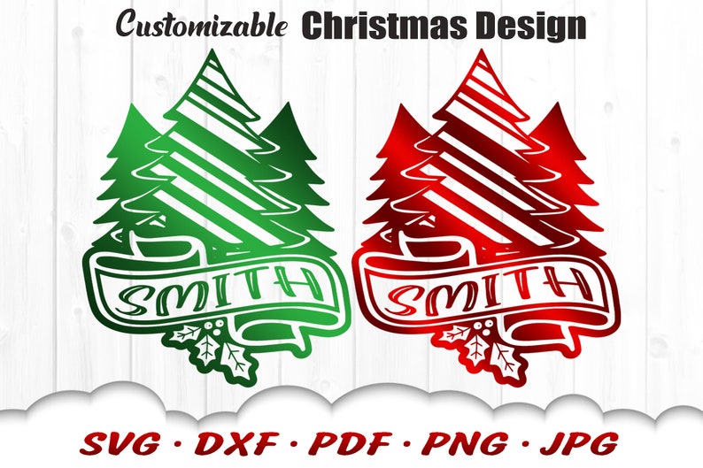 Personalized Family Christmas Shirts Svg Christmas Tree Svg  Etsy