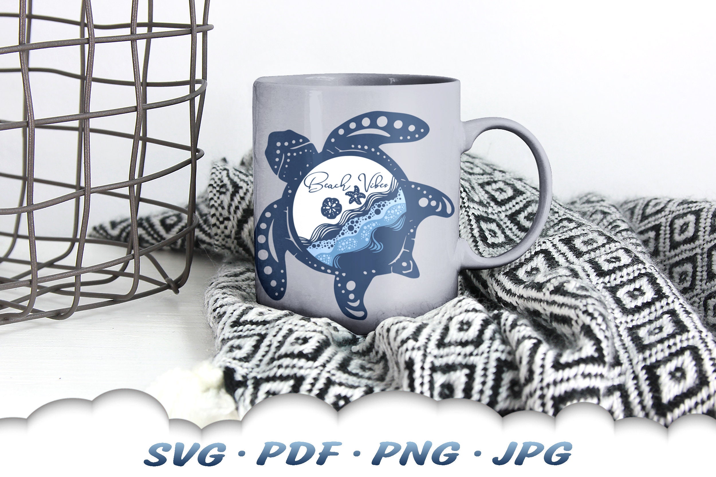 Beach Vibes Turtle Svg Sea Turtle Svg Files For Cricut | Etsy