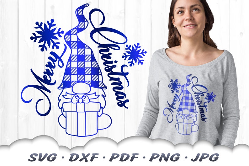 Merry Christmas Svg Gnome Clipart Iron On Gnome Svg Files For Cricut Christmas Cricut Svg Dxf Cut Files Merry Christmas Gnome Svg