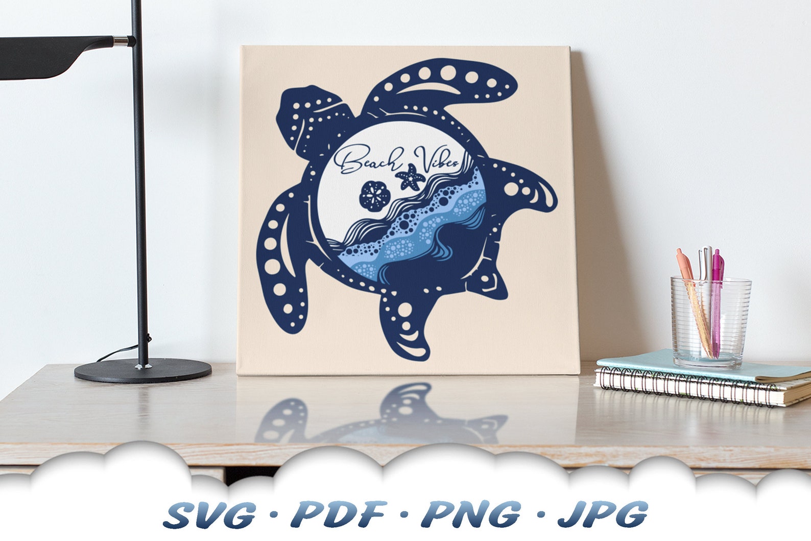 Beach Vibes Turtle Svg Sea Turtle Svg Files For Cricut | Etsy