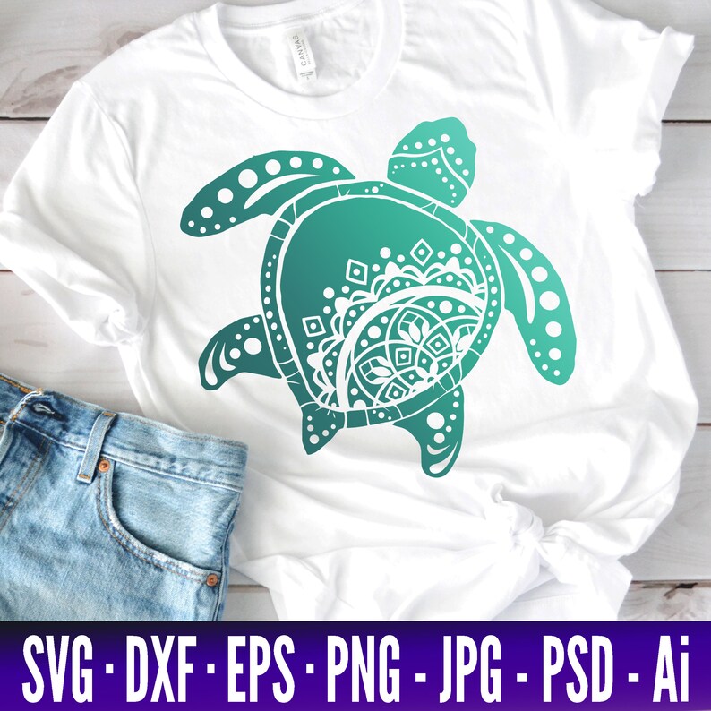 Free Free Cricut Turtle Mandala 835 SVG PNG EPS DXF File