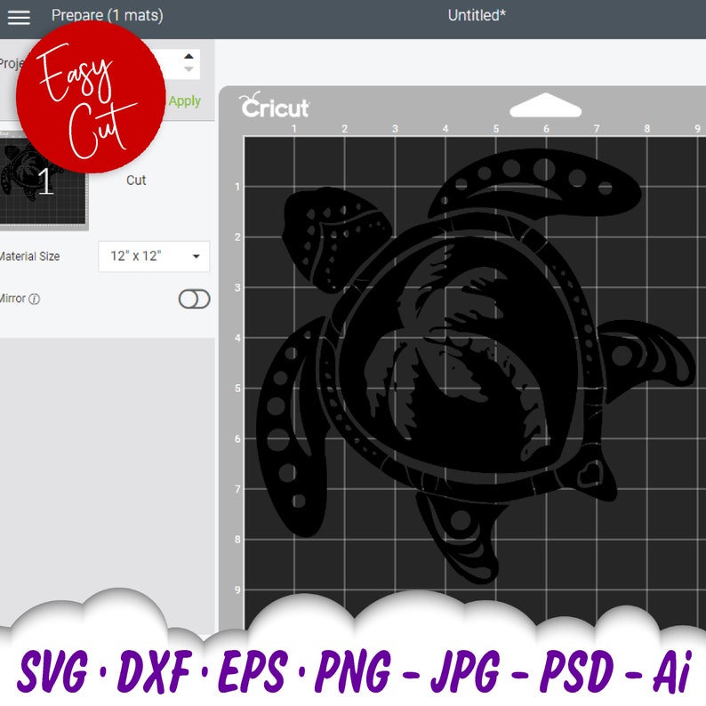 Free Free 167 Cricut Turtle Mandala Svg SVG PNG EPS DXF File