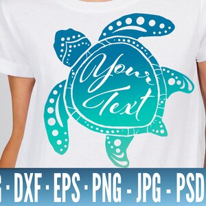 Benutzerdefinierte Schildkröte SVG - Schildkröte benutzerdefinierte SVG - SVG-Dateien für Cricut - Meeresschildkröte Etsy