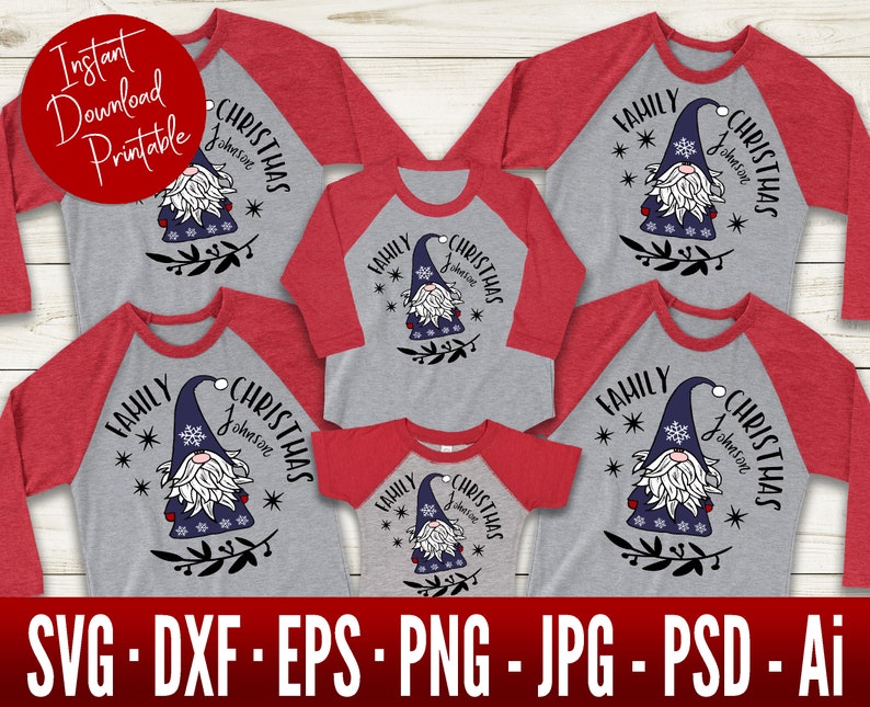 Personalized Family Christmas Shirts SVG Christmas Matching | Etsy
