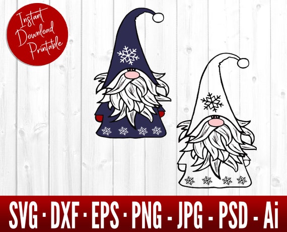 Download Christmas Gnome Svg Snowflake Gnome Svg Gnome Svg Etsy