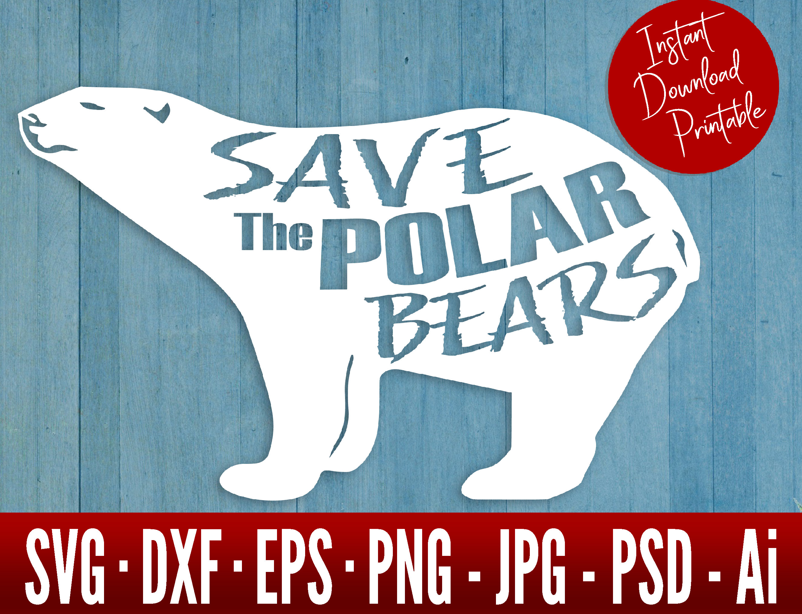 Save The POLAR BEARS SVG Polar Bear Svg Bear Svg Files For Etsy