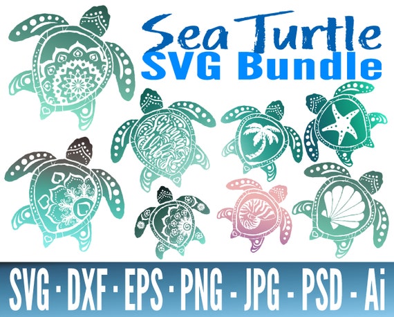 Download Big Sea Turtle Svg Bundle Turtle Svg Files For Cricut Sea Etsy