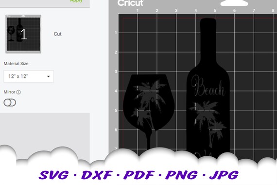 Download Beach Vibes Wine Bottle Svg Wine Svg Files For Cricut Etsy