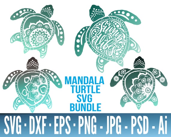 Download Turtle Mandala SVG Bundle Mandala SVG Turtle SVG Bundle | Etsy