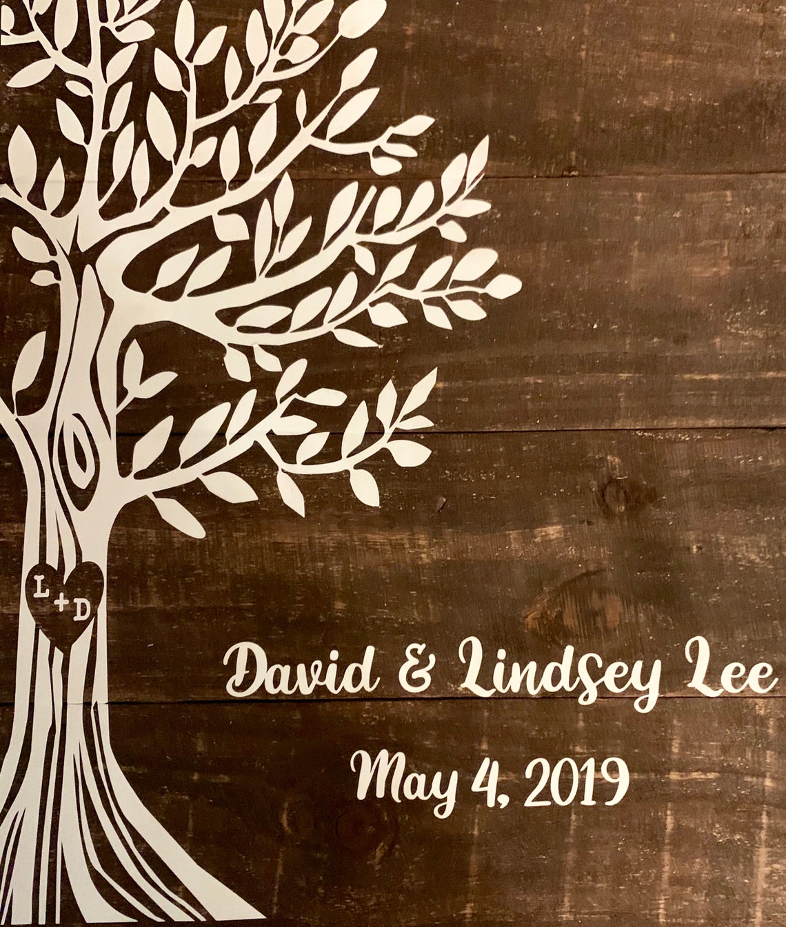 Tree With Heart SVG File - Etsy