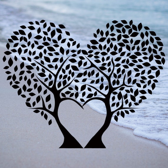 Download Wedding Tree Heart Tree Svg File Etsy