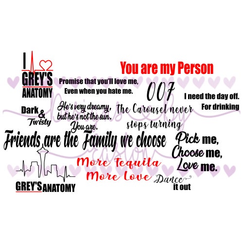 Grey's Anatomy Inspired SVG Digital Download Screw Etsy