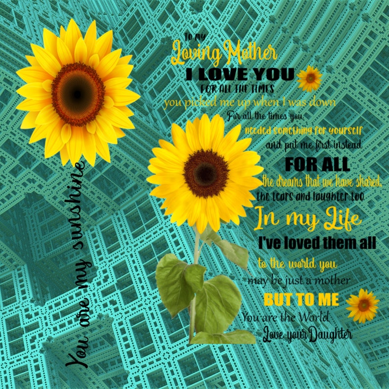You Are My Sunshine, Mother SVG File Etsy