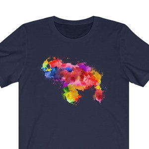 Éclaboussures d’aquarelle vénézuélienne | T-shirt vénézuélien | | de la mode vénézuélienne Mapa De Venezuela par Franelas CSS |