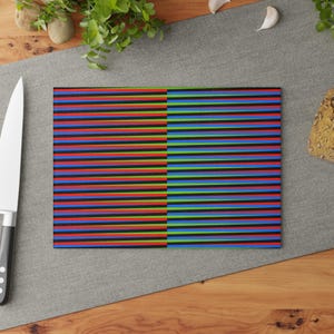 Venezuelan Airport Glass Cutting Board, Kitchen Decor, Tempered Glass Cutting Board, Chef Gift, Foodie Gift, Chopping Board, Slicing Board
