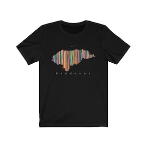 Honduras Multicolor By Franelas CSS | Honduran Gift | Camiseta de Honduras | Honduran T-Shirt
