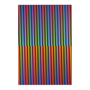 Cruz Diez-inspired Area Rug for Venezuelan Expats, Living Room Decor, Unique Carpet, Modern Home Accent, Maiquetia Floor Mat