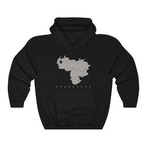 Map of Venezuela Optical Illusion Unisex Sweatshirt By Franelas CSS | Venezuela Gift | Hoodie Venezuela | vzla
