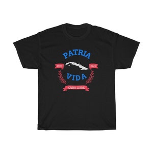 CUBA LIBRE | Patria Y Vida | Libertad Cubana | Camiseta Cubana | Cayo La Dictadura | Unisex Tee Made In USA