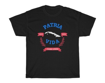 CUBA LIBRE / Patria Y Vida / Libertad Cubana / Camiseta Cubana / Cayo La Dictadura / T-shirt unisex Made In USA