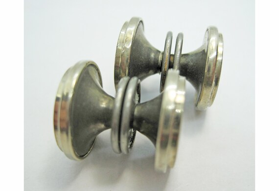 Krementz Silver Plated, Push Button Release Cuff … - image 3