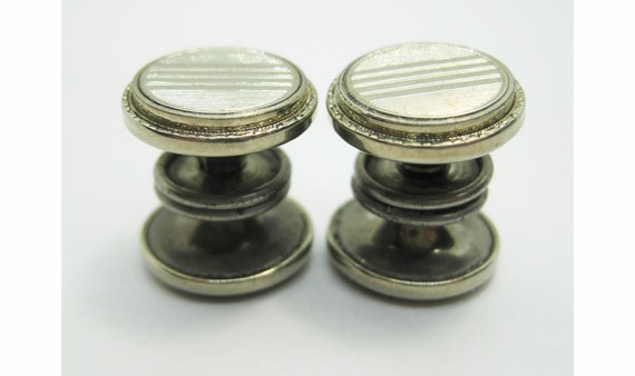 Krementz Silver Plated, Push Button Release Cuff … - image 2