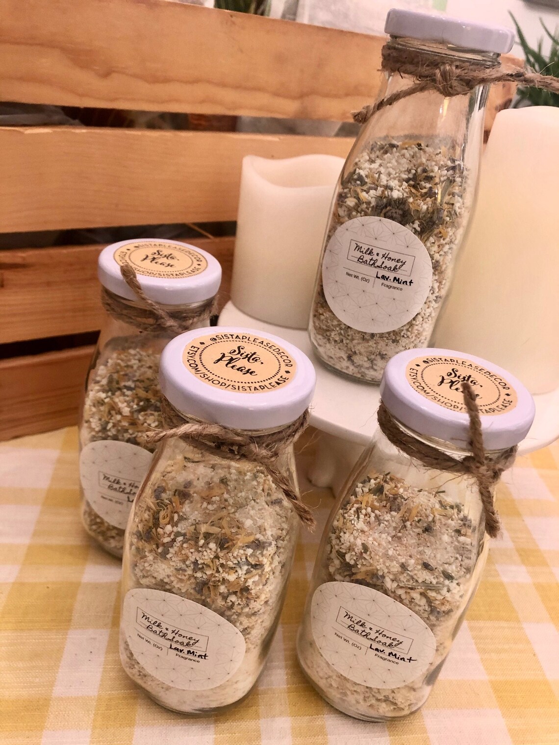Milk and Honey Bath Soak Etsy