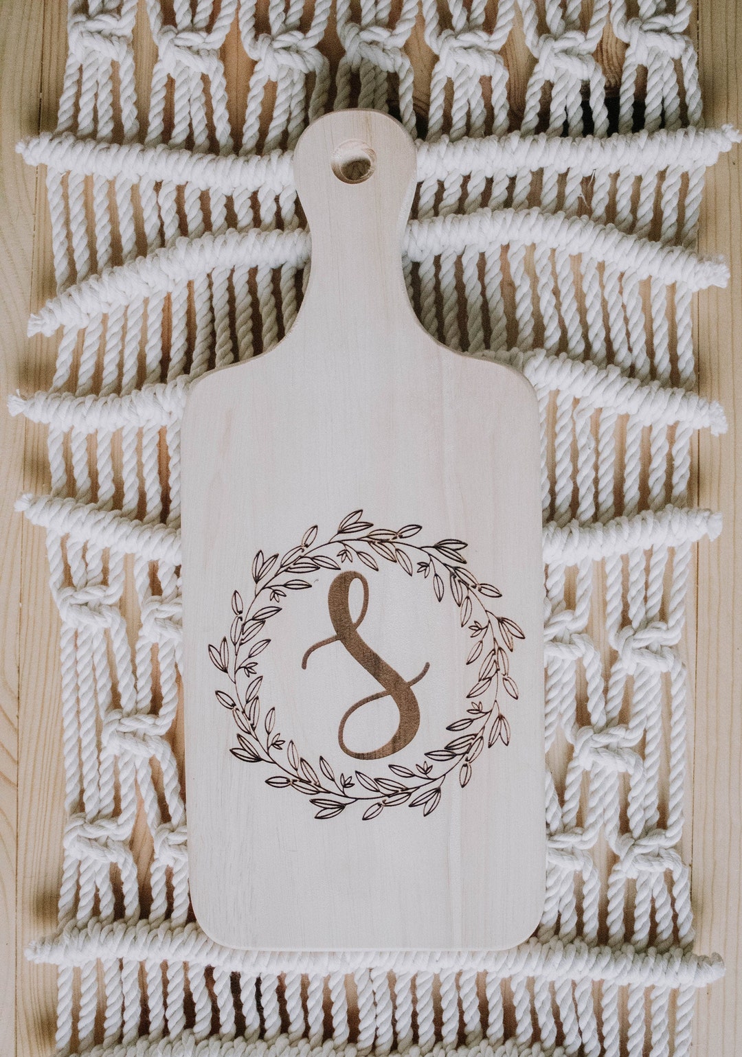 Personalized Cutting Board Wreath Cutting Board Bread Board Etsy