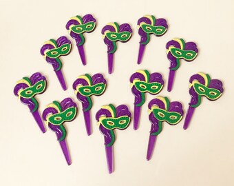 Printable Virtual Mardi Gras Party Cupcake Toppers Set of 9 Mardi Gras Party Mardi Gras Party Supplies Mardi Gras Decorations