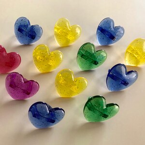Multi Color Heart Cupcake Rings