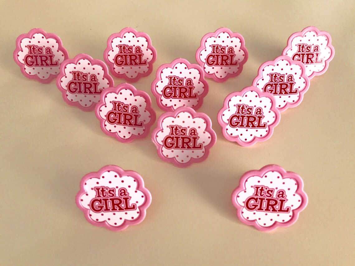 Baby It's A Girl Cupcake Topper Etsy Italia