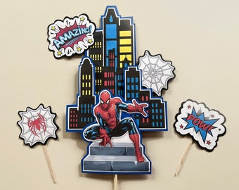 Spiderman Hero Cake Topper - Design #3