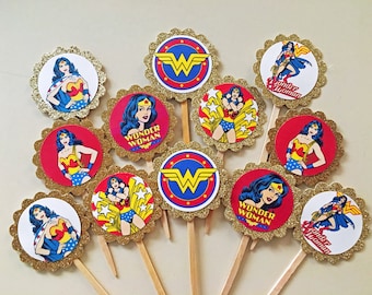 Super Hero Cupcake Toppers Design #1