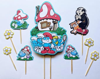 Decorazioni per torte dei Puffi