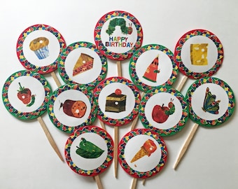 Hungry Caterpillar * Cupcake Toppers