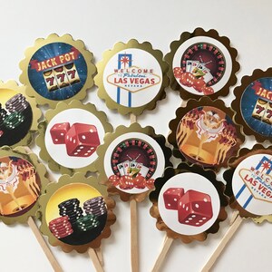 Viva Las Vegas * Adornos para cupcakes