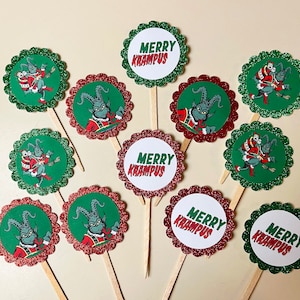 Christams * Krampus Cupcake Toppers