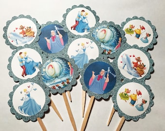 Principessa Cenerentola * Toppers per cupcake