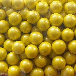 Sprinkles - Yellow Chocolate Shimmer Pearls (Sm)
