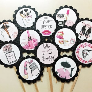 Glam * Hello Beautiful Cupcake Toppers