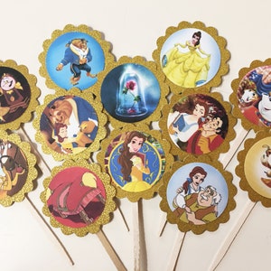 Princess Belle * Cupcake Toppers