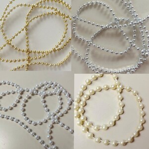 Embellishments - Variety of Faux String of Pearls