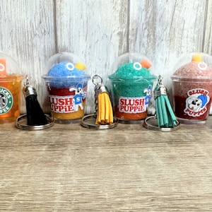 Slush Puppies Keychain with Tassel