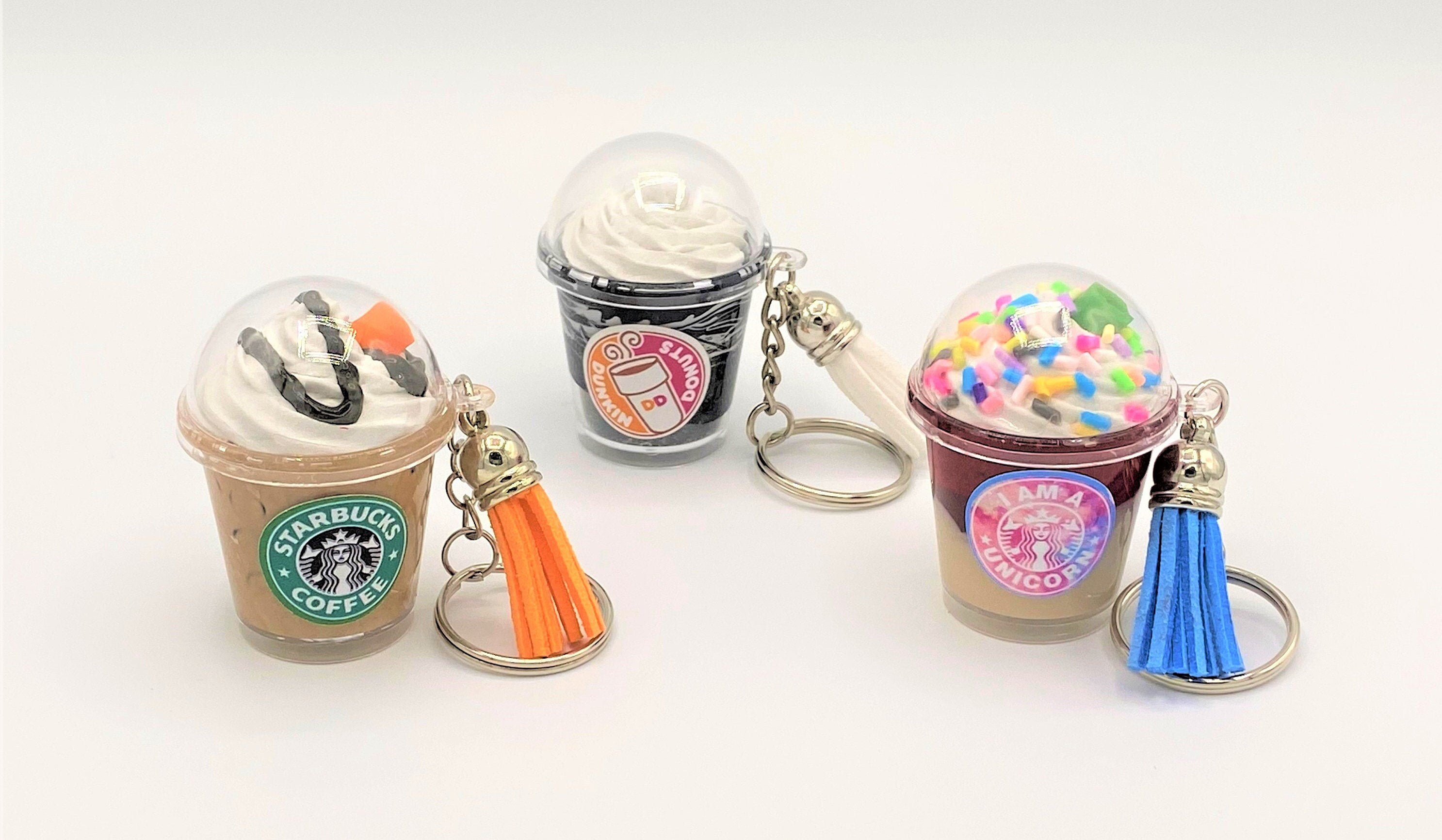 Mini Cup Key Chain Keychain Mini Keychain Starbucks Duncan Etsy