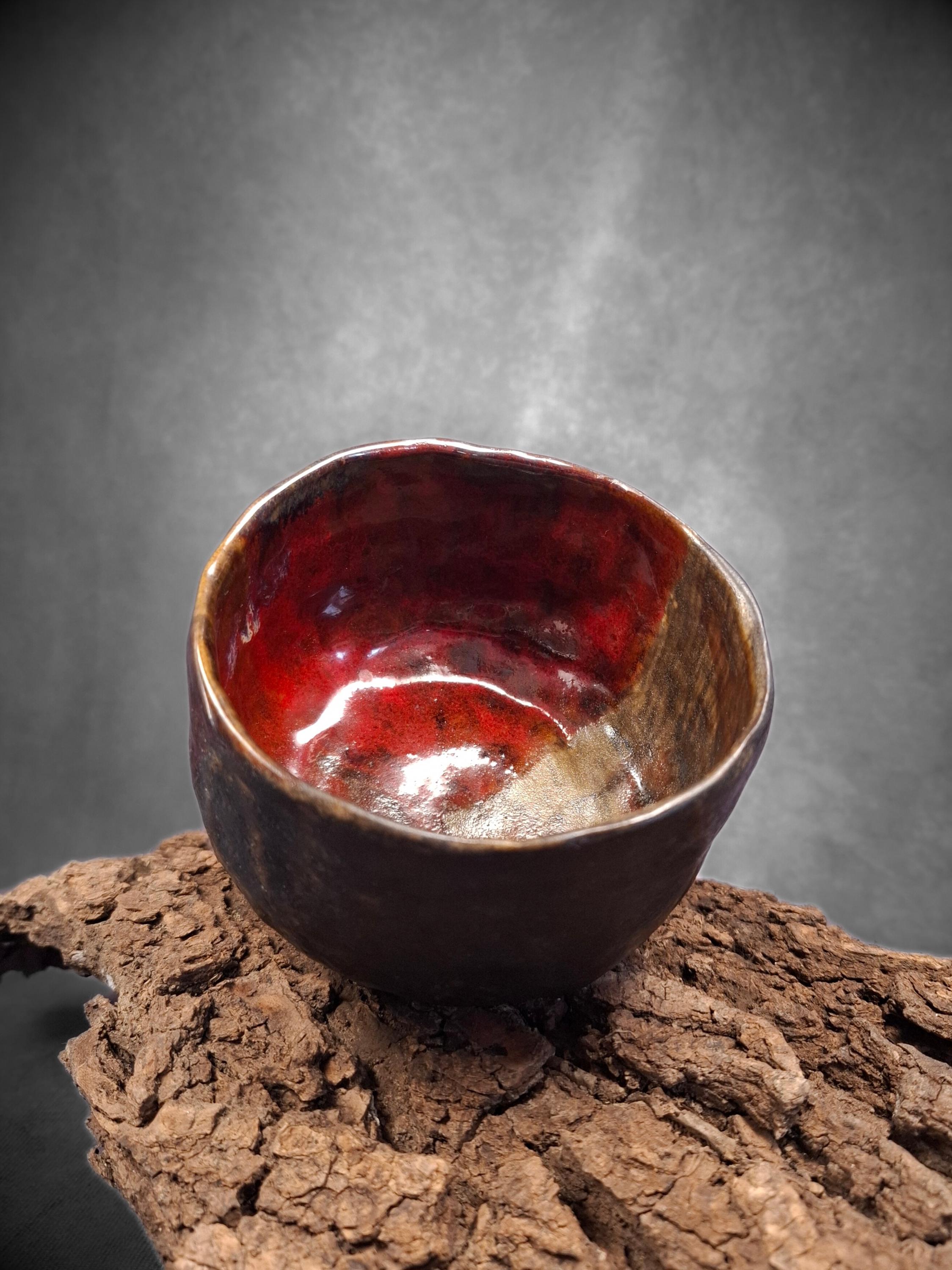 素朴な茶碗 - 抹茶茶碗、侘び寂び、粗い外観 - Etsy 日本
